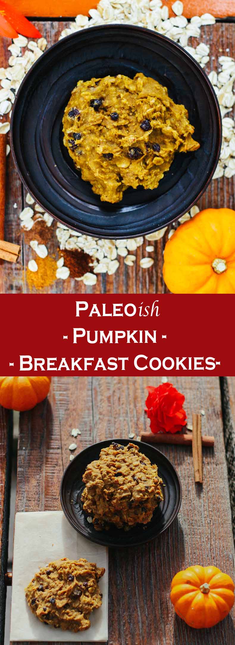 Pumpkin Breakfast Cookies Long Pin