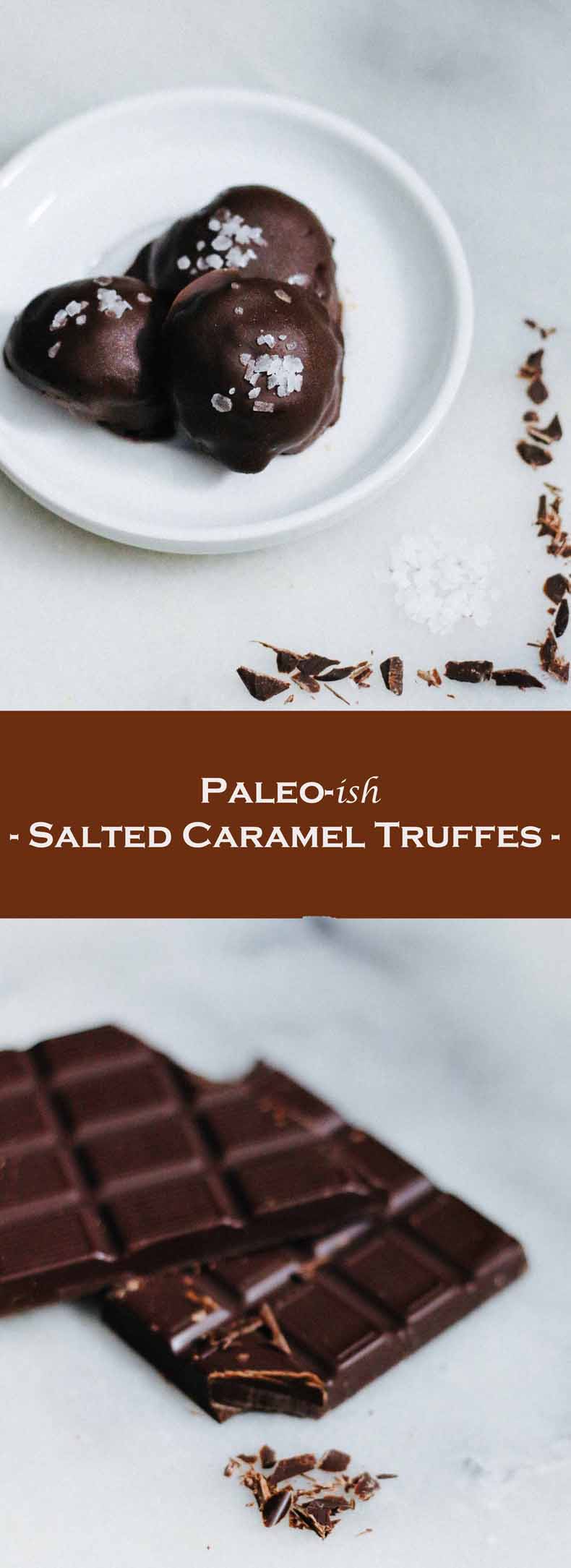 Paleo-ish Salted Caramel Truffes Long Pin