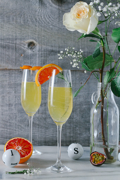 Just in time for Valentine's Day; wonderfully citrusy, festive, and easy-to-make Blood Orange Passionfruit Champagne Sangria!