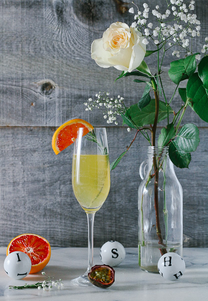 Just in time for Valentine's Day; wonderfully citrusy, festive, and easy-to-make Blood Orange Passionfruit Champagne Sangria!