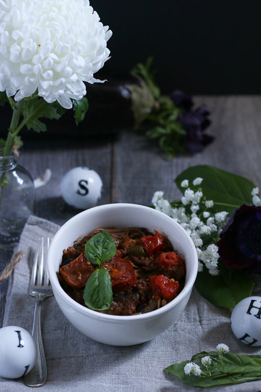 Healthy and deliciously rich and earthy (and complete with a secret ingredient), this is seriously THE BEST Pasta Puttanesca you'll ever taste!