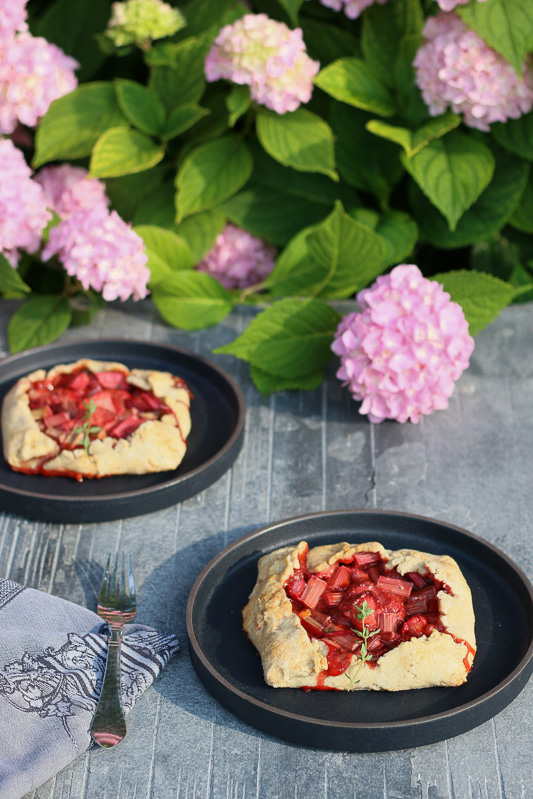 Strawbarb Thyme Galette | Paleo-ish