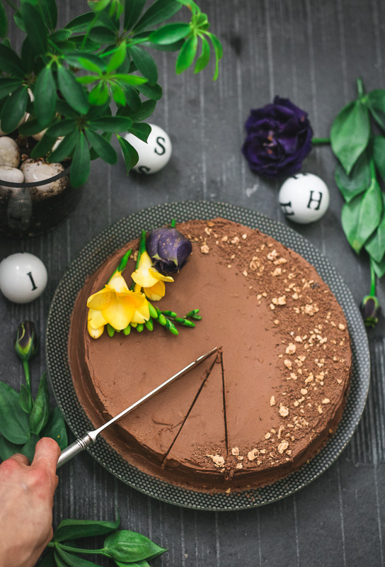 Paleo-ish Mardi Gras Torte