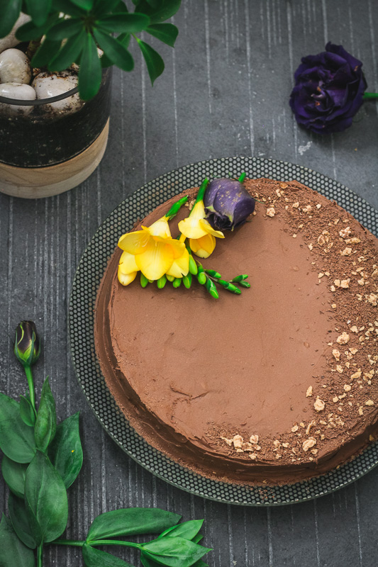 Paleo-ish Mardi Gras Torte