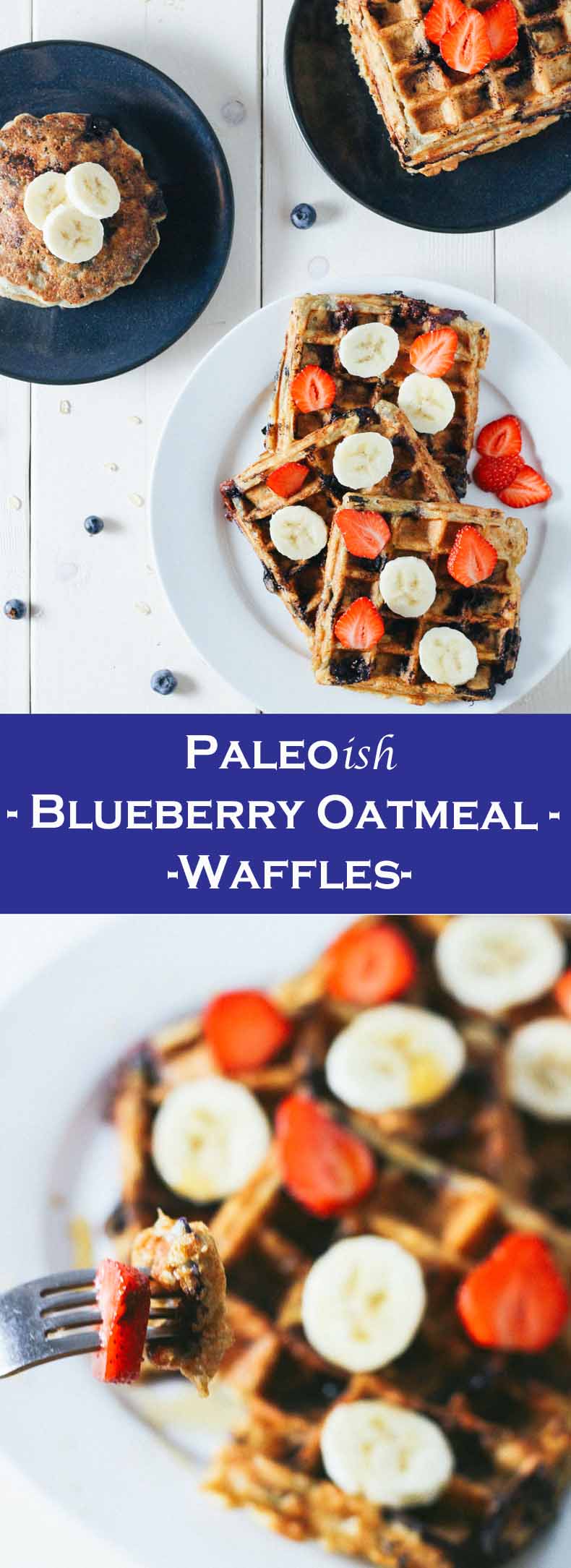 Paleo Ish Blueberry Oatmeal Waffles Paleo Ish